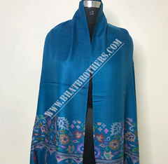 Natural Kani Hand Weave Pure Pashmina Long Shawl